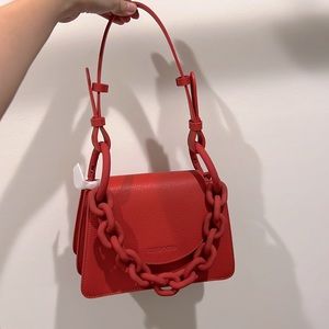 charles & Keith Brand New Chunky Chain Link Small Shoulder Bag
